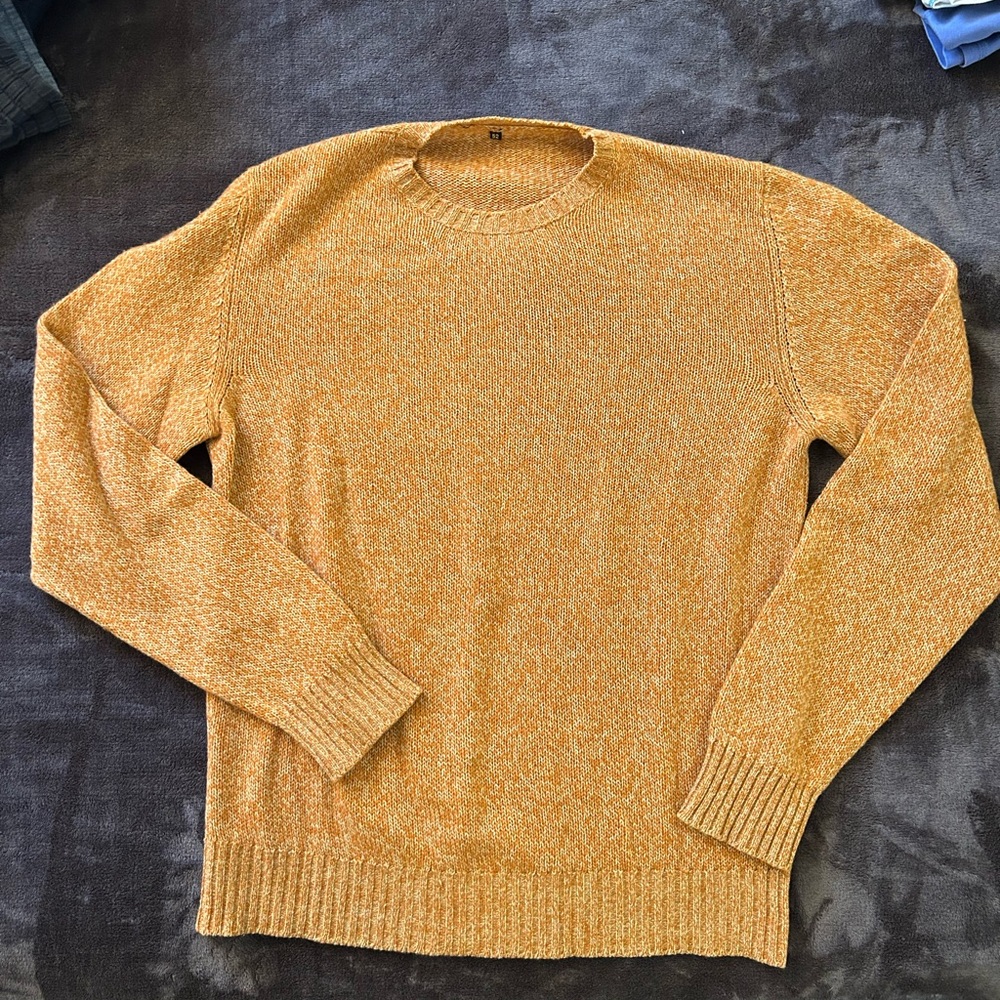 Vintage Loro Piana Burnt Orange Crewneck Cashmere Sweater